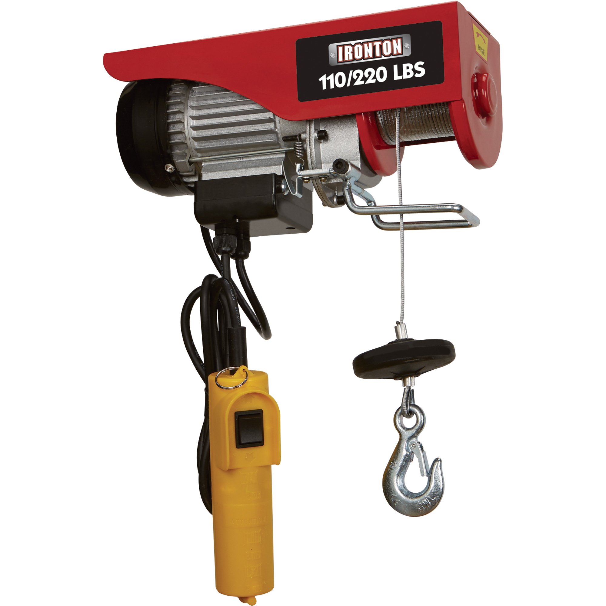 Ironton Double Line Electric Hoist — 110-lb. Single Line/220-lb. Double Line Lift Capacity